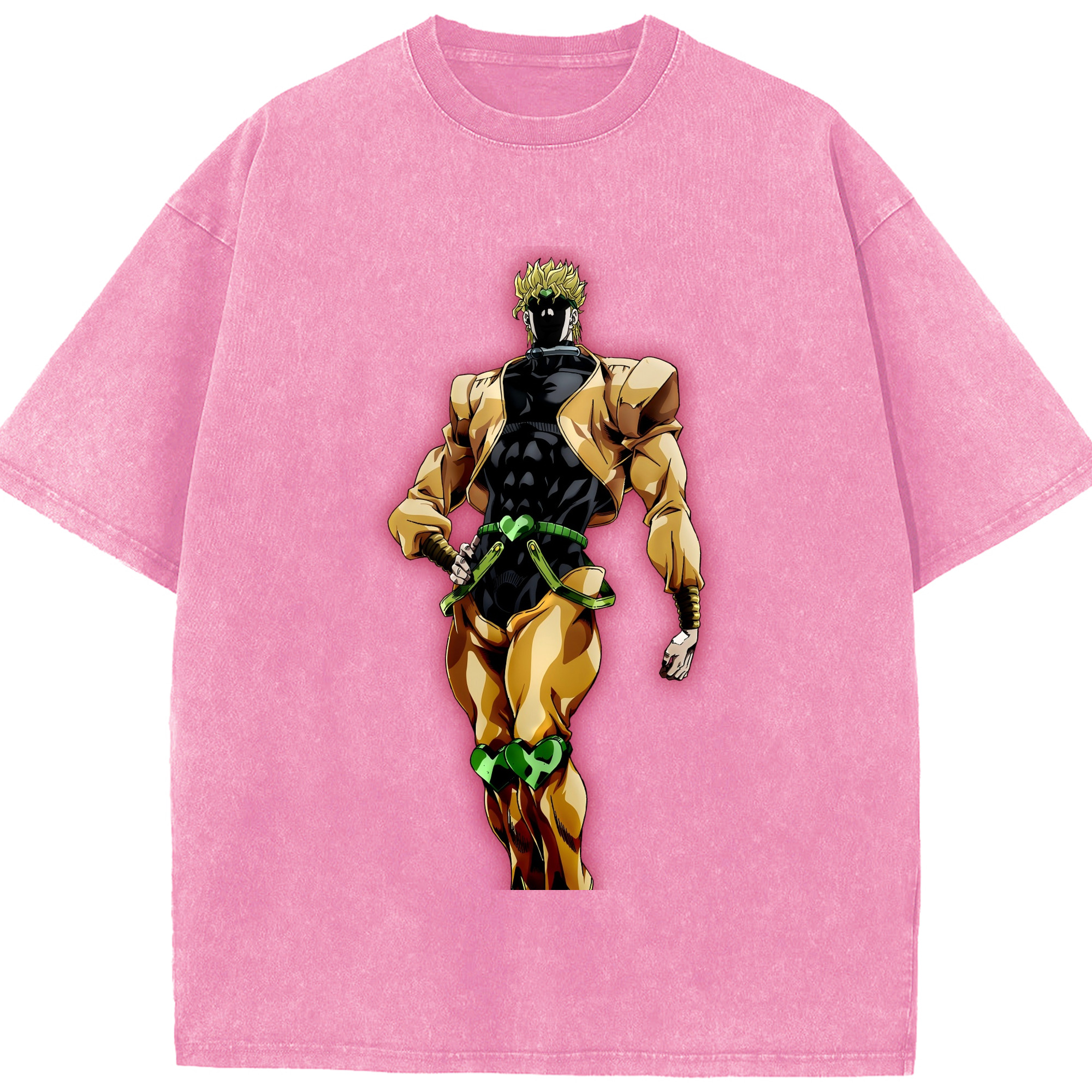 （画像用） ジョジョの奇妙な冒険 ディオ?ブランドー JoJo's Bizarre Adventure Dio Brando 綿100% ヴィンテージ風 半袖Tシャツ（フロントプリント）